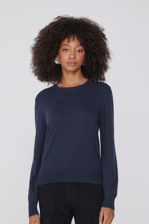 Tezenis Jersey Abrigado con Lana Manga Larga Cuello Redondo