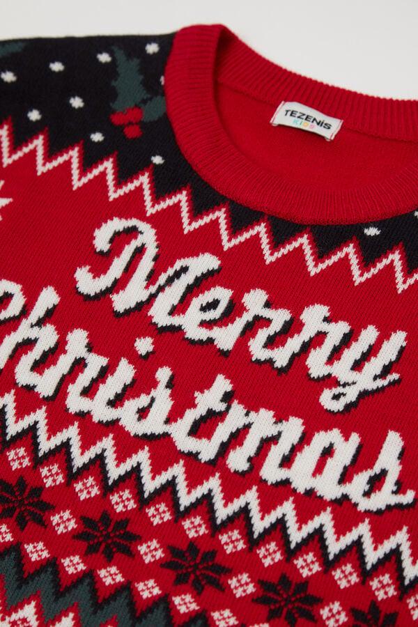 Tezenis Jersey Con Cuello Redondo Con Estampado De Navidad Unisex Para Niños