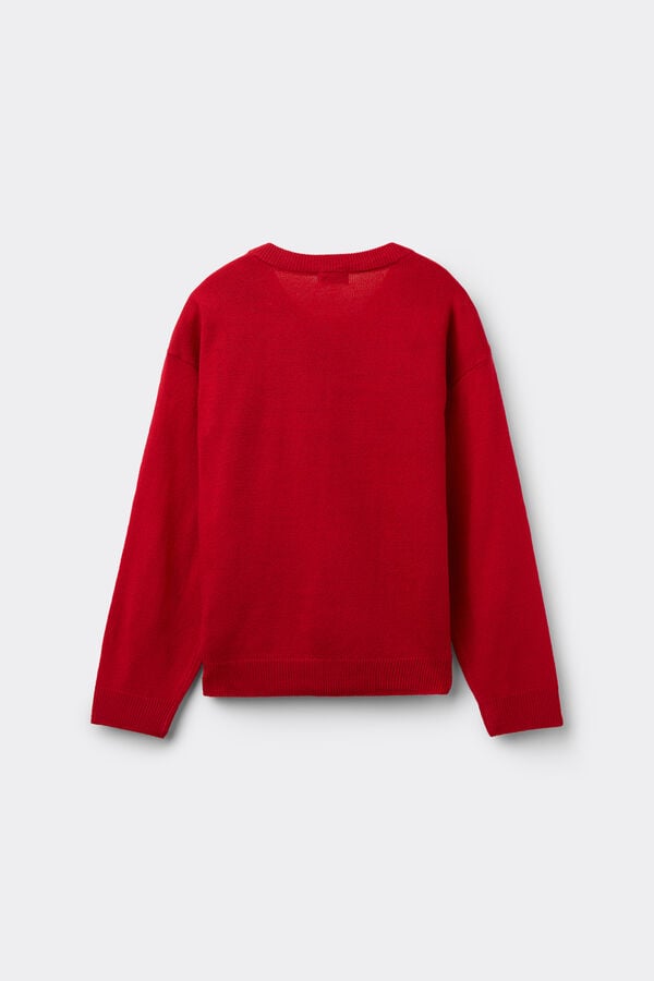 Tezenis Jersey Con Cuello Redondo Con Estampado De Navidad Unisex Para Niños