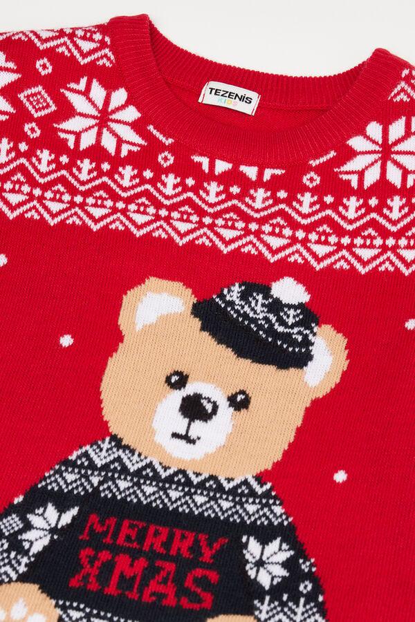 Tezenis Jersey Con Cuello Redondo Con Estampado De Navidad Unisex Para Niños