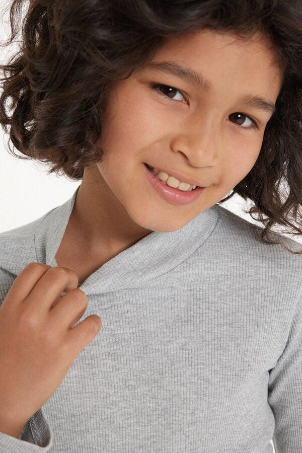 Tezenis Jersey De Manga Larga Con Cuello Cisne De Canalé Unisex Para Niños