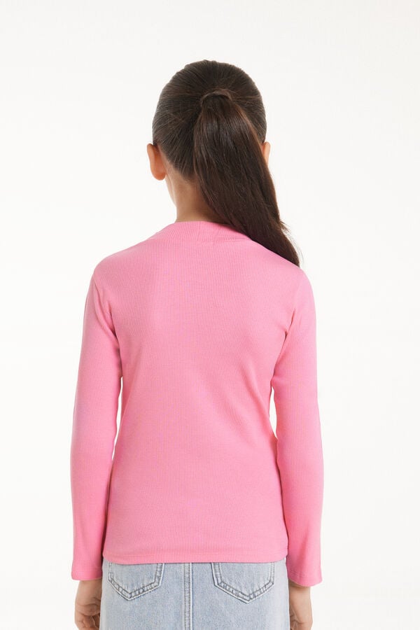 Tezenis Jersey De Manga Larga Con Cuello Cisne De Canalé Unisex Para Niños