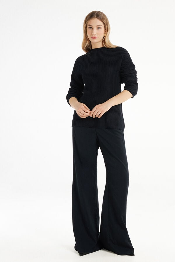 Tezenis Jersey De Manga Larga De Canalé Con Cuello Redondo