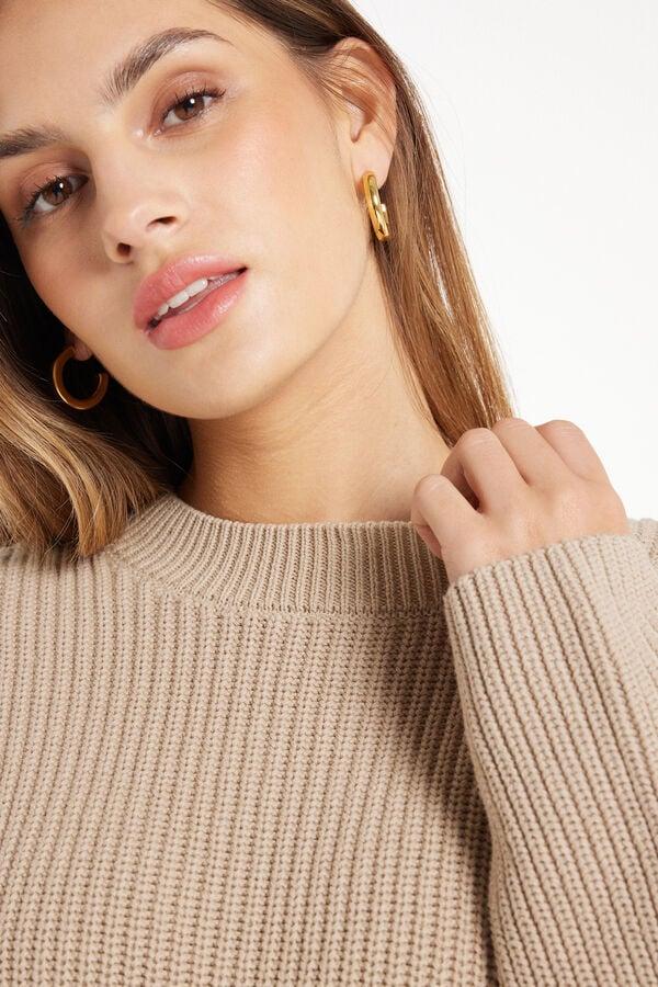 Tezenis Jersey De Manga Larga De Canalé Con Cuello Redondo