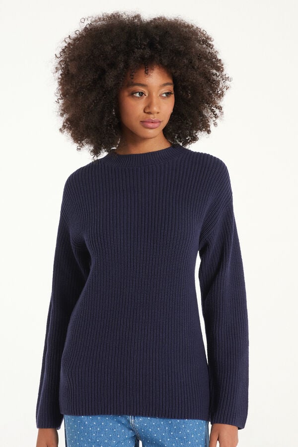 Tezenis Jersey De Manga Larga De Canalé Con Cuello Redondo