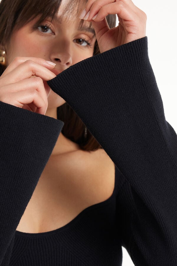 Tezenis Jersey De Manga Larga De Canalé Con Escote Corazón