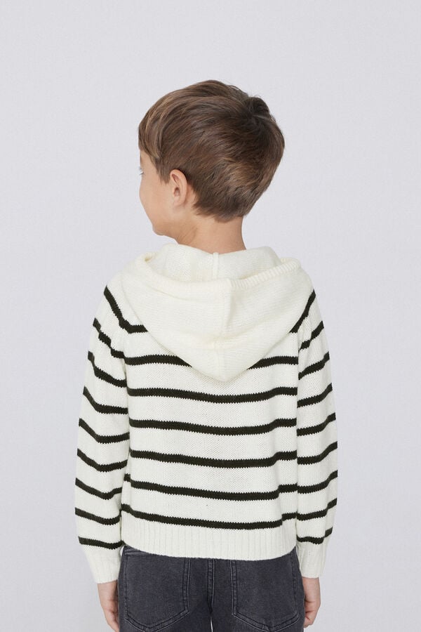 Tezenis Jersey De Manga Larga De Rayas Con Capucha Para Niño