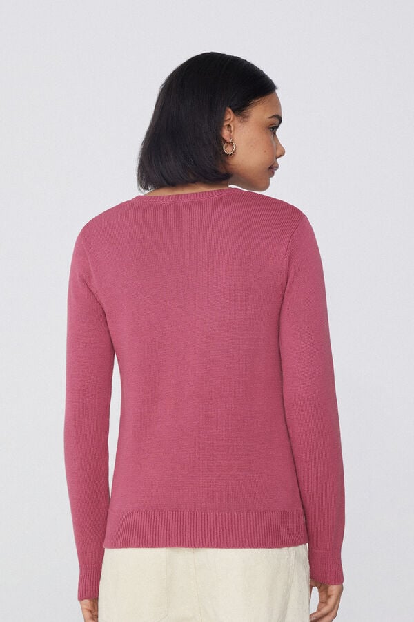 Tezenis Jersey De Manga Larga Y Cuello Redondo Básico De Algodón Calado