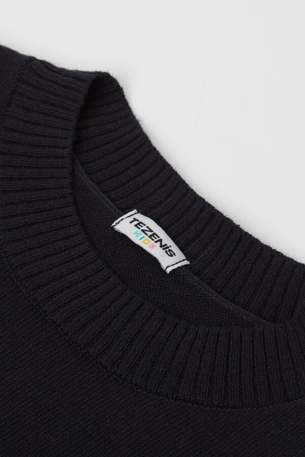 Tezenis Jersey Manga Larga Cuello Redondo Algodón Calado Niña