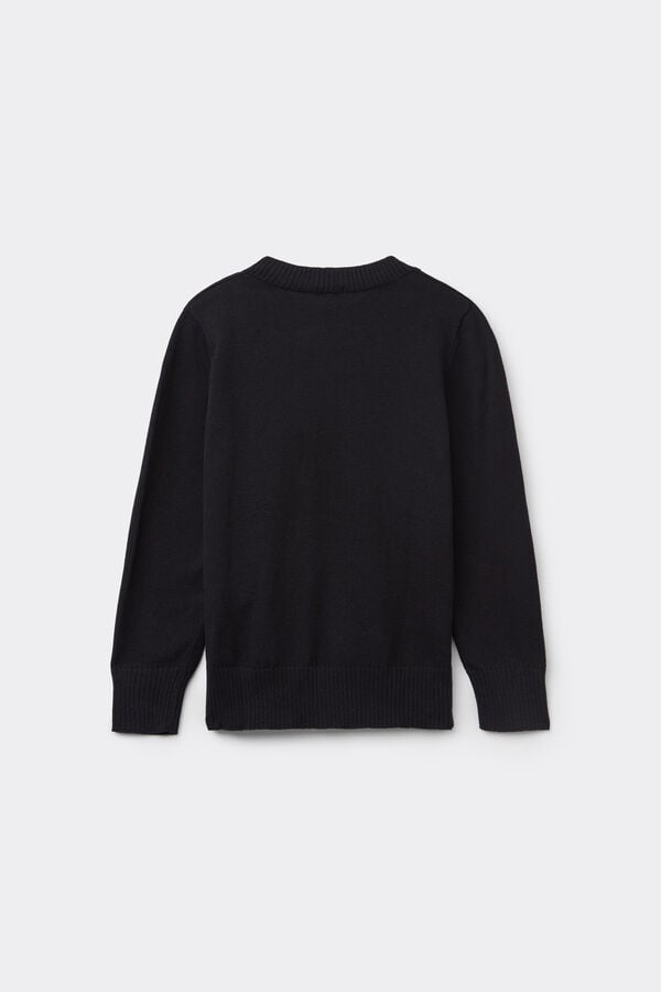 Tezenis Jersey Manga Larga Cuello Redondo Algodón Calado Niña