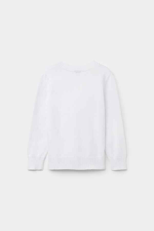 Tezenis Jersey Manga Larga Cuello Redondo Algodón Calado Niña