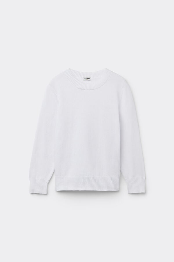 Tezenis Jersey Manga Larga Cuello Redondo Algodón Calado Niña