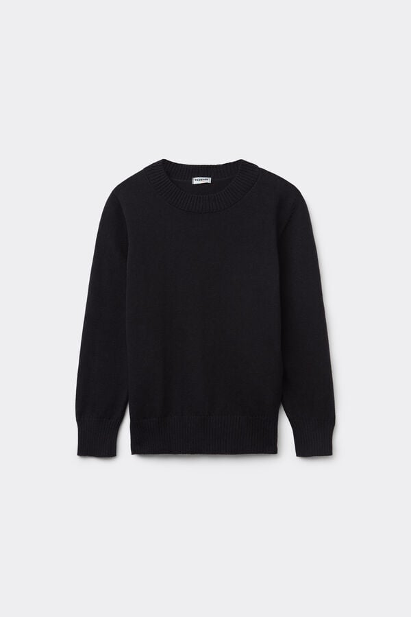 Tezenis Jersey Manga Larga Cuello Redondo Algodón Calado Niña