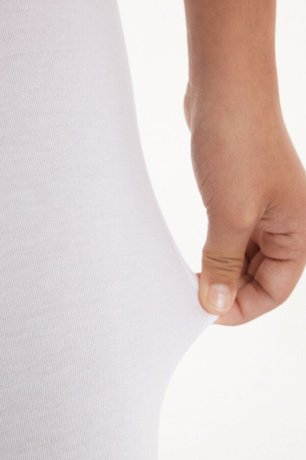 Tezenis Leggings Capri De Algodón De Color Liso Para Niña