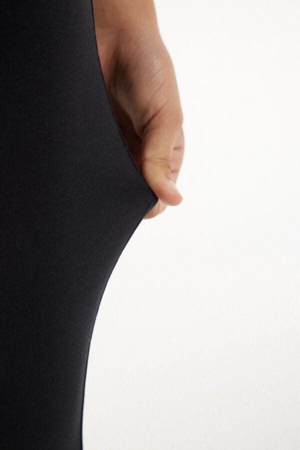 Tezenis Leggings Capri De Algodón De Color Liso Para Niña