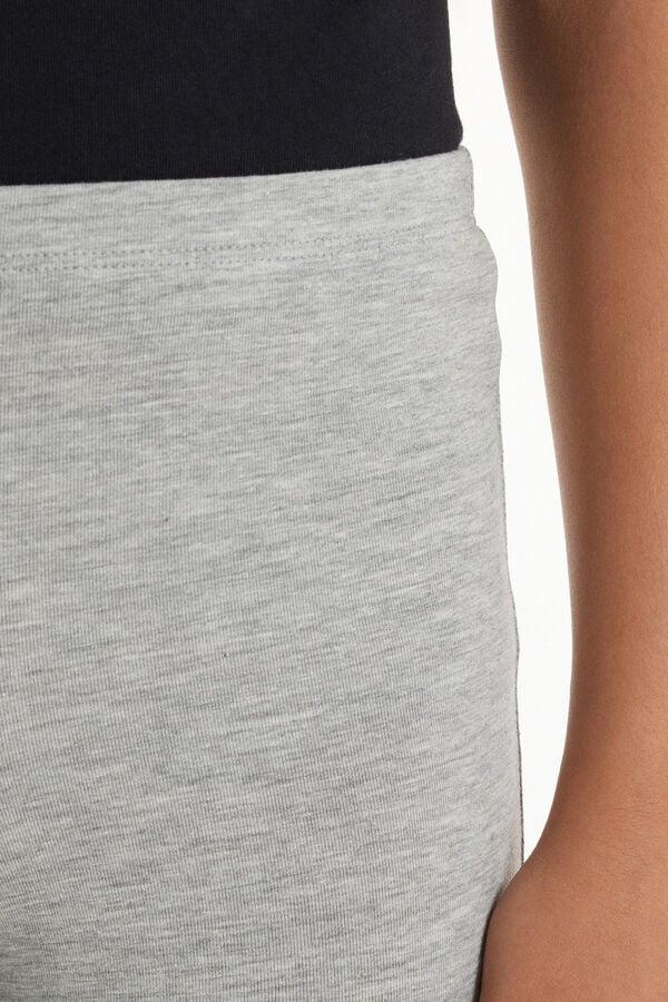 Tezenis Leggings Capri De Algodón De Color Liso Para Niña