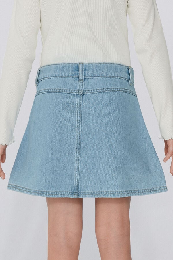 Tezenis Minifalda Denim Con Parche De Estrella Niña