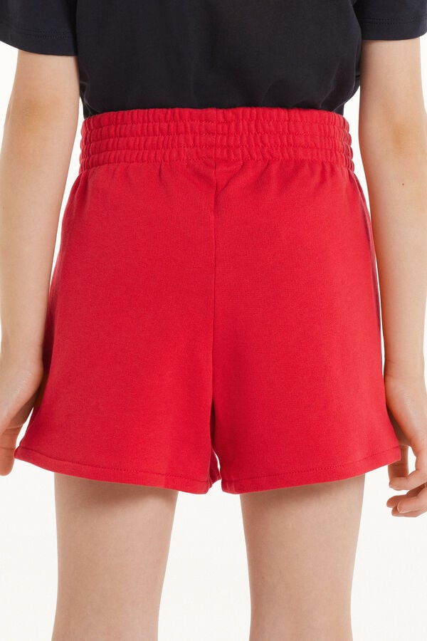 Tezenis Pantalón Corto De Felpa De Algodón Básico Para Niña