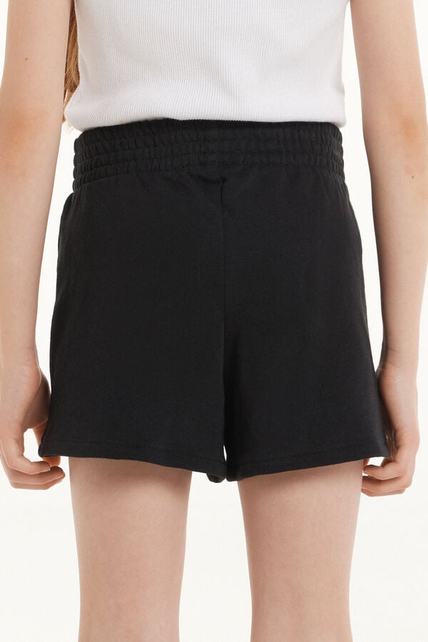 Tezenis Pantalón Corto De Felpa De Algodón Básico Para Niña