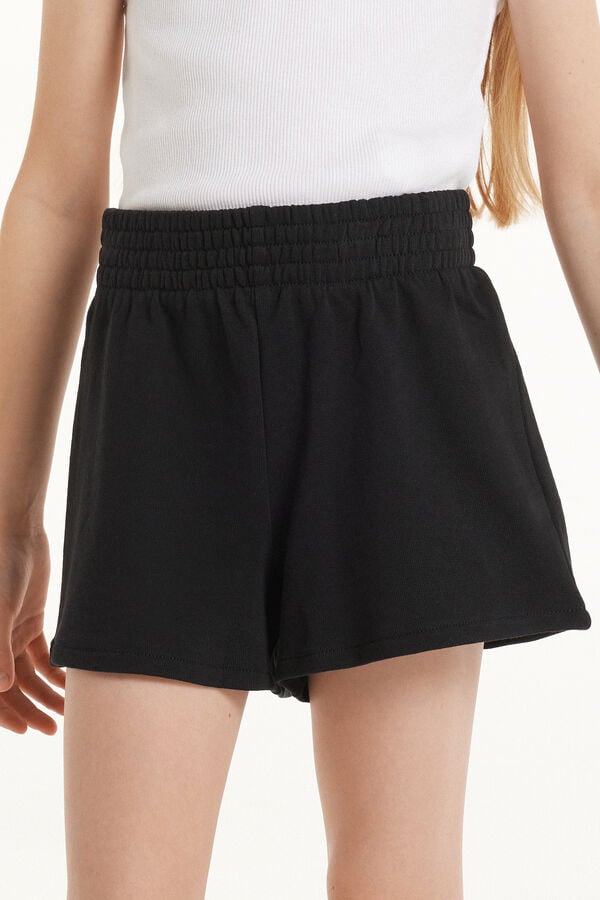 Tezenis Pantalón Corto de Felpa de Algodón Básico para Niña