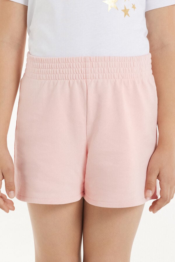 Tezenis Pantalón Corto de Felpa de Algodón Básico para Niña