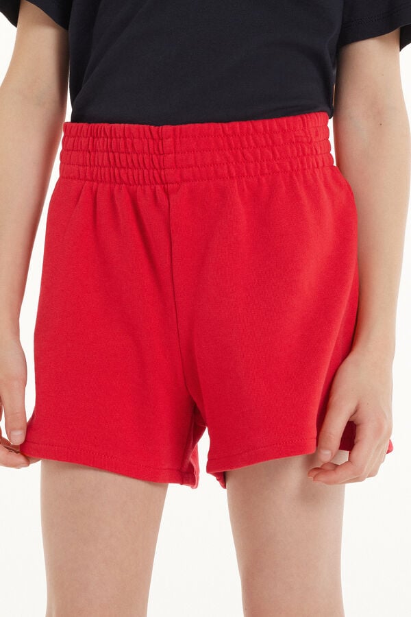 Tezenis Pantalón Corto de Felpa de Algodón Básico para Niña