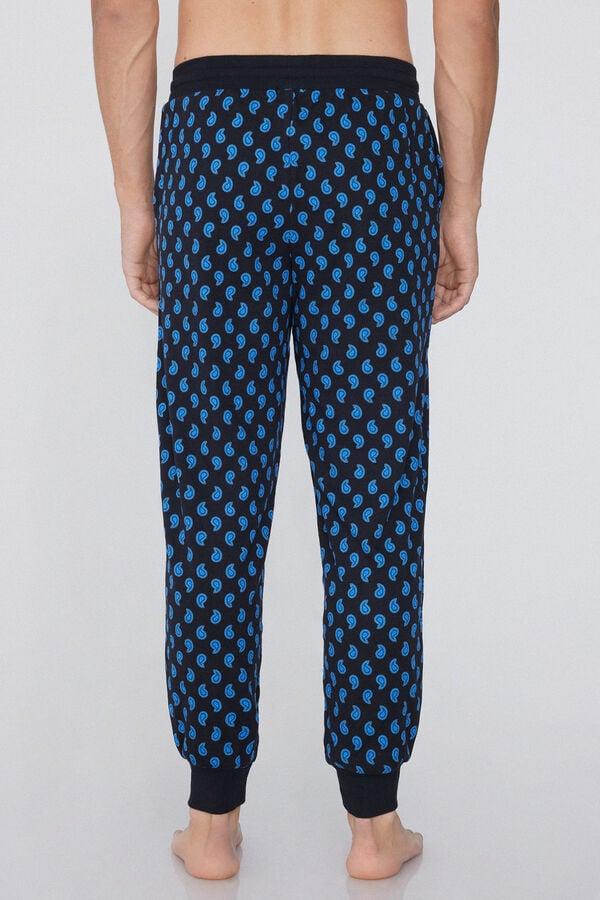 Tezenis Pantalón De Chándal De Algodón Grueso Con Estampado Y Bolsillos