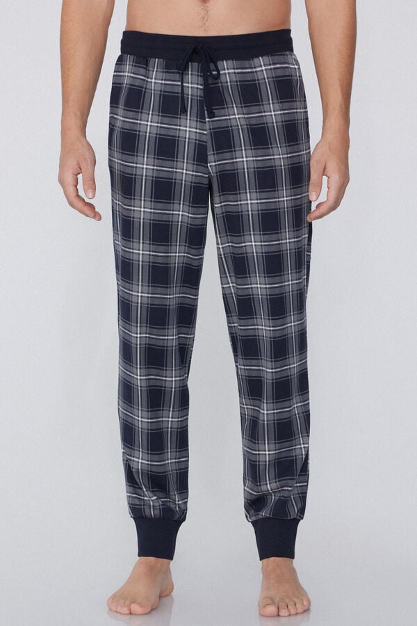 Tezenis Pantalón de Chándal de Algodón Grueso con Estampado y Bolsillos