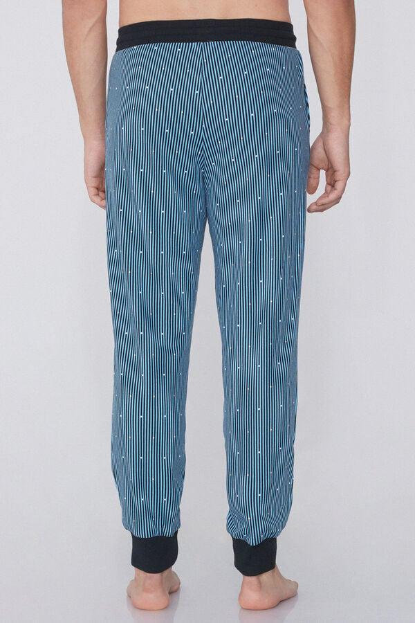 Tezenis Pantalón De Chándal De Algodón Grueso Con Estampado Y Bolsillos