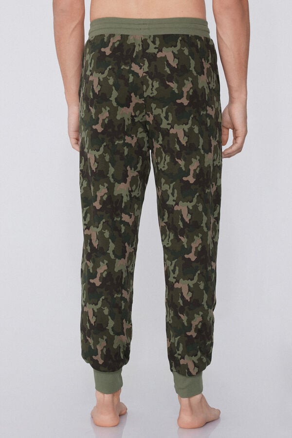 Tezenis Pantalón De Chándal De Algodón Grueso Con Estampado Y Bolsillos