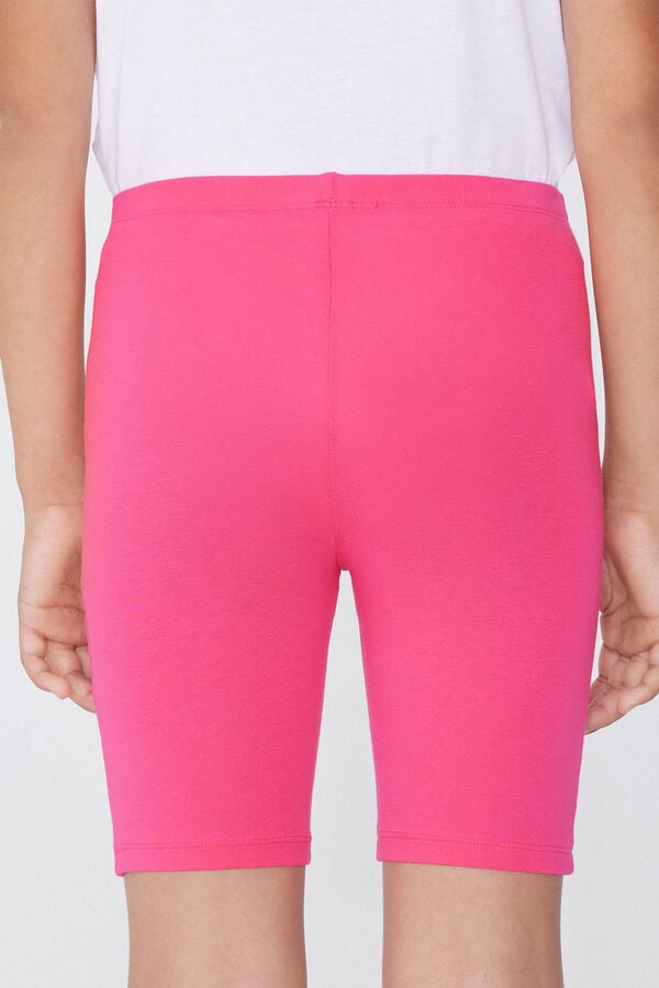 Tezenis Pantalón De Ciclista De Algodón De Color Liso Para Niña