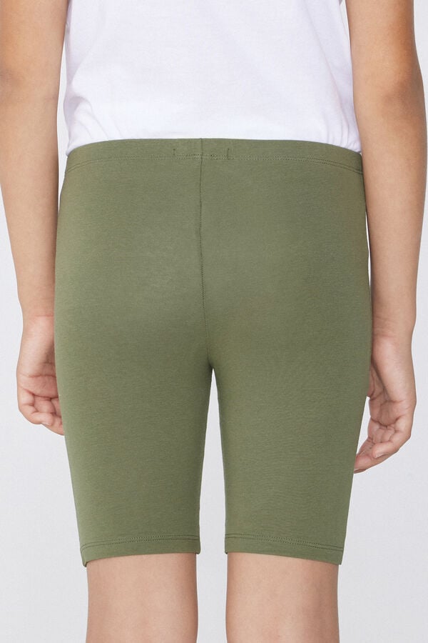 Tezenis Pantalón De Ciclista De Algodón De Color Liso Para Niña