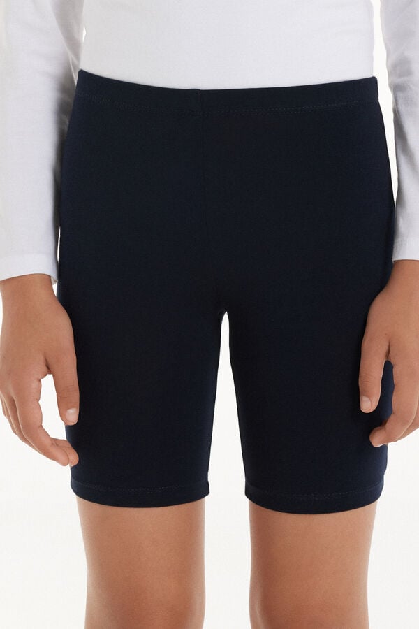 Tezenis Pantalón de Ciclista de Algodón de Color Liso para Niña