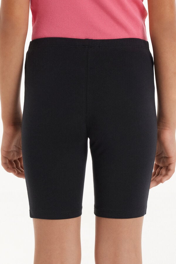 Tezenis Pantalón De Ciclista De Algodón De Color Liso Para Niña