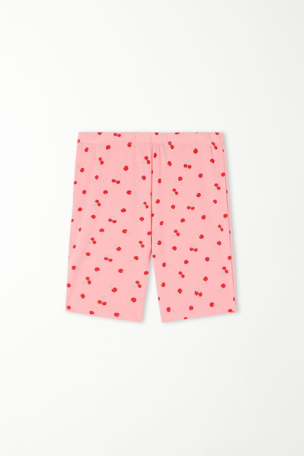 Tezenis Pantalón de Ciclista de Algodón Estampado para Niña