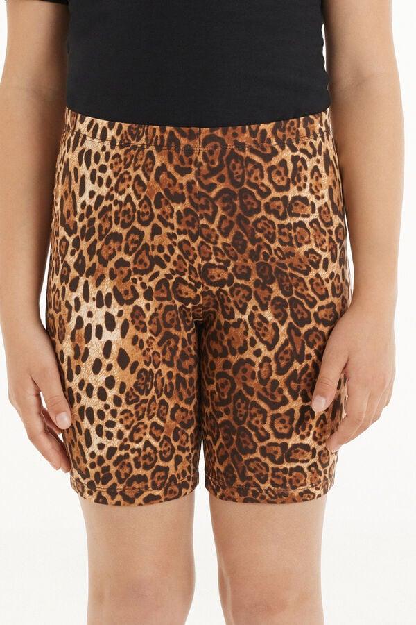 Tezenis Pantalón de Ciclista de Algodón Estampado para Niña