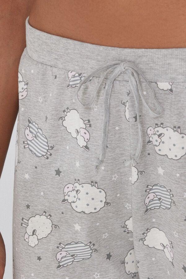 Tezenis Pantalón Largo De Algodón Estampado Con Cordón