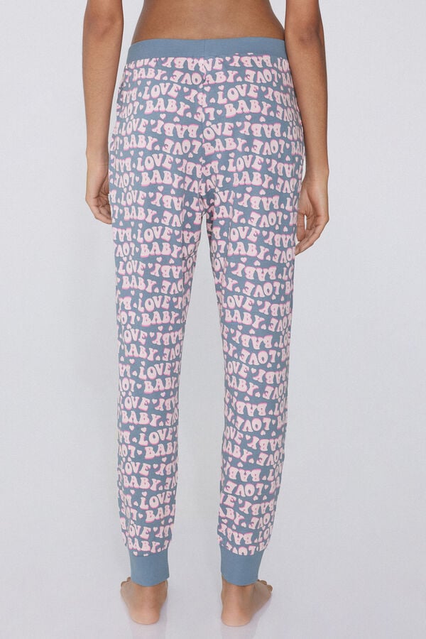 Tezenis Pantalón Largo De Algodón Estampado Con Cordón