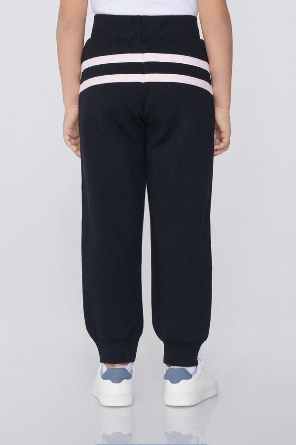 Tezenis Pantalón Largo De Felpa Gruesa Con Tiras Laterales