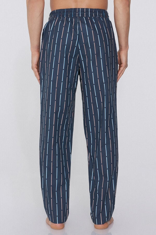 Tezenis Pantalón Largo De Tela De Algodón Con Bolsillos