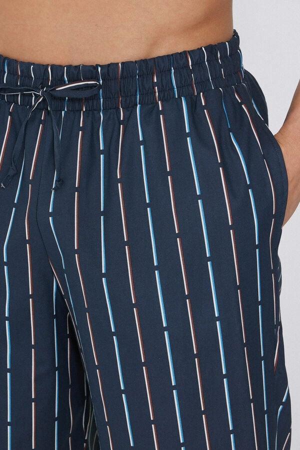 Tezenis Pantalón Largo De Tela De Algodón Con Bolsillos