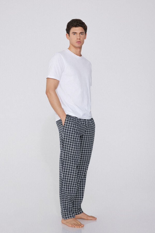 Tezenis Pantalón Largo De Tela De Algodón Con Bolsillos