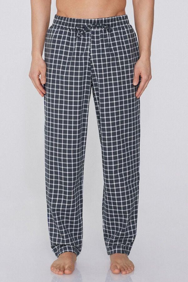 Tezenis Pantalón Largo de Tela de Algodón con Bolsillos