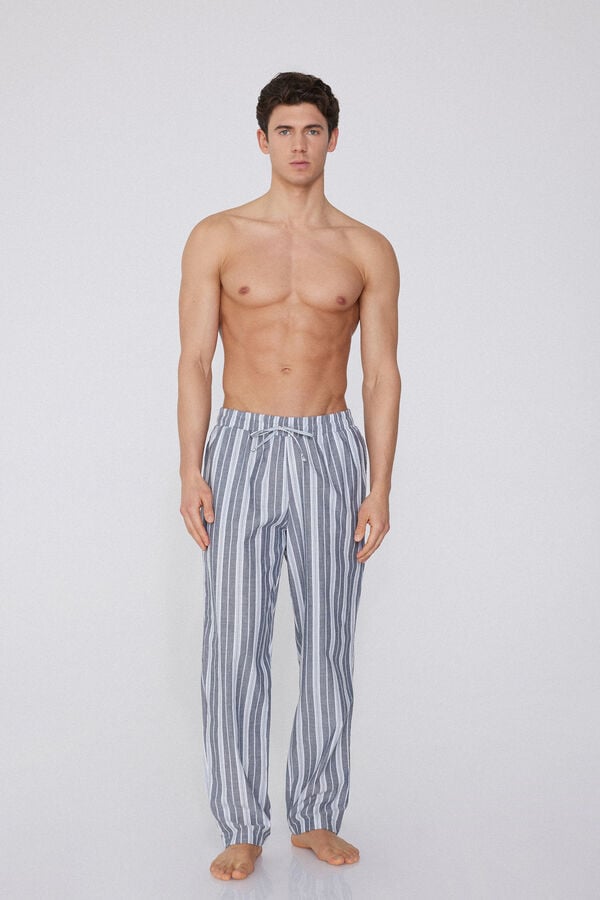 Tezenis Pantalón Largo De Tela De Algodón Con Bolsillos