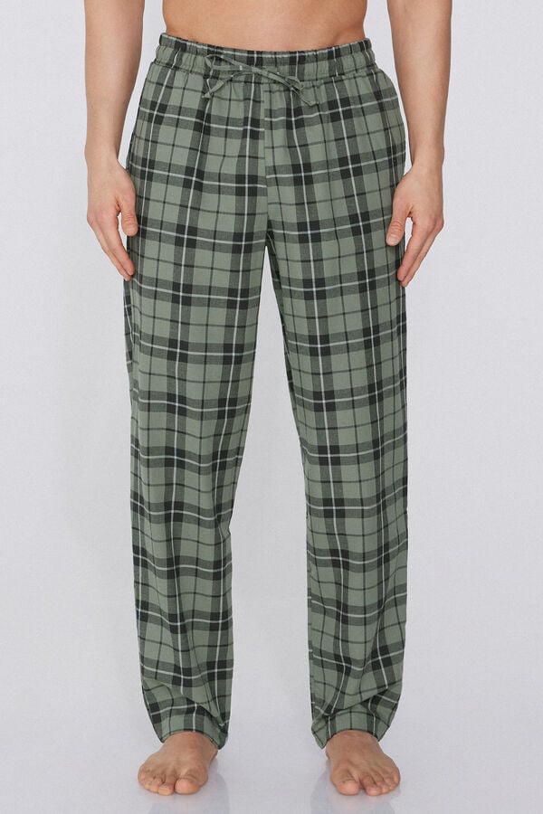 Tezenis Pantalón Largo de Tela de Algodón con Bolsillos