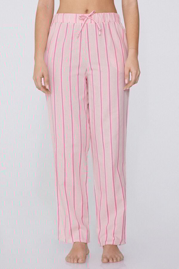 Tezenis Pantalón Largo de Tela de Algodón con Cordón