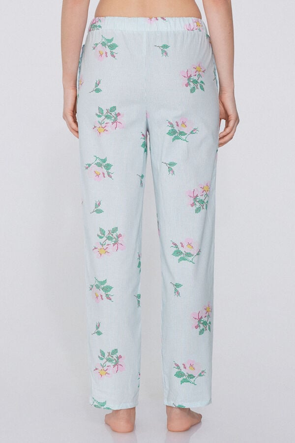 Tezenis Pantalón Largo De Tela De Algodón Con Cordón