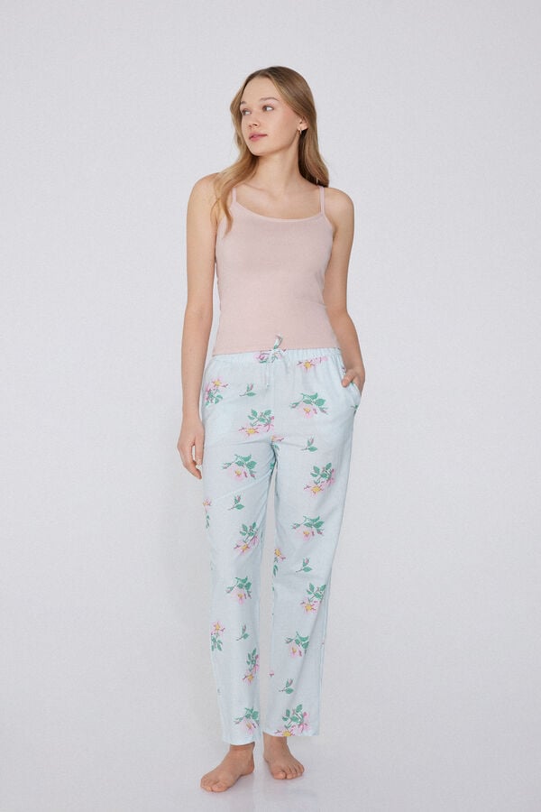 Tezenis Pantalón Largo De Tela De Algodón Con Cordón