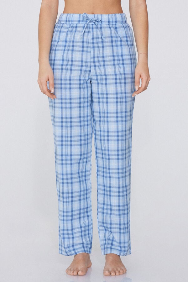 Tezenis Pantalón Largo de Tela de Algodón con Cordón