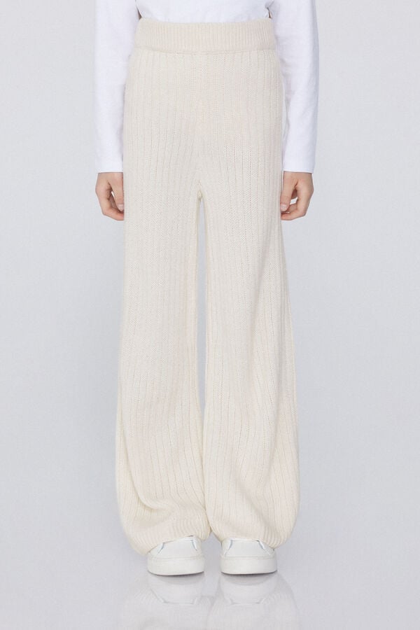 Tezenis Pantalón Palazzo Grueso De Canalé Para Niña